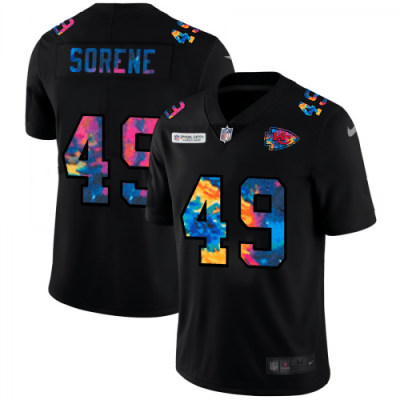 Kansas City Kansas City Chiefs #49 Daniel Sorensen Nike Multi-Color Black 2020 NFL Crucial Catch Vapor Untouchable Limited Jersey