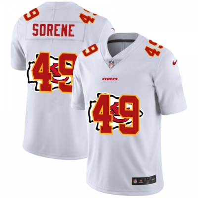Kansas City Kansas City Chiefs #49 Daniel Sorensen White Nike Team Logo Dual Overlap Limited NFL Jersey
