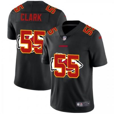 Kansas City Kansas City Chiefs #55 Frank Clark Nike Team Logo Dual Overlap Limited NFL Jersey Black