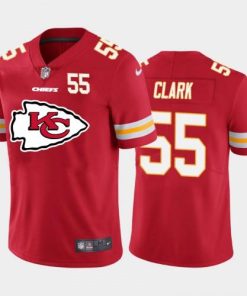 Kansas City Kansas City Chiefs #55 Frank Clark Red Nike Big Team Logo Player  Jersey