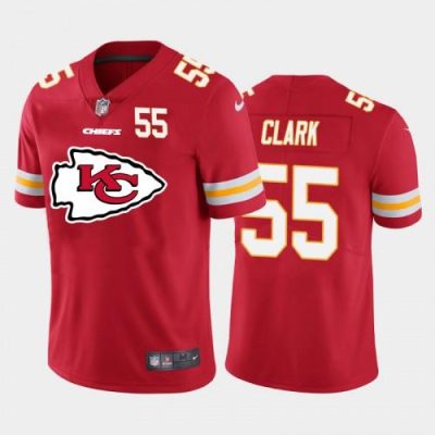 Kansas City Kansas City Chiefs #55 Frank Clark Red Nike Big Team Logo Player Jersey