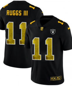 Las Vegas Raiders #11 Henry Ruggs III Black Nike Golden Sequin Vapor Limited NFL Jersey