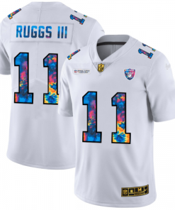 Las Vegas Raiders #11 Henry Ruggs III White Nike Multi-Color 2020 NFL Crucial Catch Limited NFL Jersey