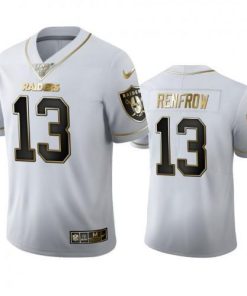 Las Vegas Raiders #13 Hunter Renfrow Nike White Golden Edition Vapor Limited NFL 100 Jersey