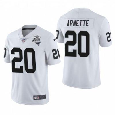 Las Vegas Raiders #20 Damon Arnette Nike 2020 Inaugural Season Vapor Limited NFL Jersey White