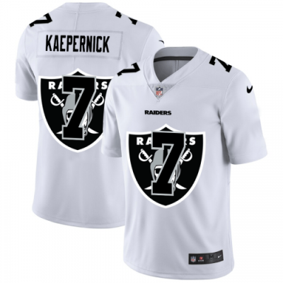 Las Vegas Raiders #7 Colin Kaepernick White Nike Team Logo Dual Overlap Limited NFL Jersey