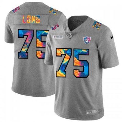 Las Vegas Raiders #75 Howie Long Nike Multi-Color 2020 NFL Crucial Catch NFL Jersey Greyheather