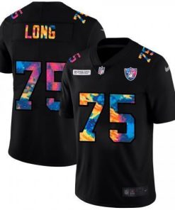 Las Vegas Raiders #75 Howie Long Nike Multi-Color Black 2020 NFL Crucial Catch Vapor Untouchable Limited Jersey