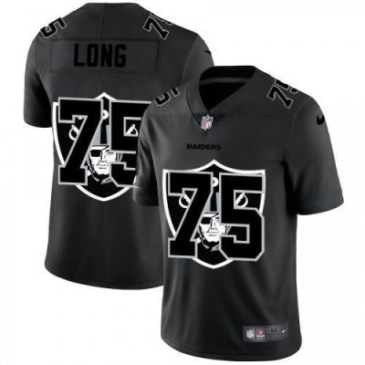 Las Vegas Raiders #75 Howie Long Nike Team Logo Dual Overlap Limited NFL Jersey Black