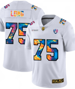Las Vegas Raiders #75 Howie Long White Nike Multi-Color 2020 NFL Crucial Catch Limited NFL Jersey