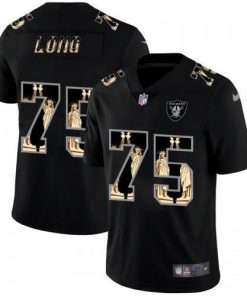 Las Vegas Raiders #75 Howie Long Carbon Black Vapor Statue Of Liberty Limited NFL Jersey