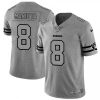 Las Vegas Raiders #8 Marcus Mariota Nike Gray Gridiron II Vapor Untouchable Limited NFL Jersey