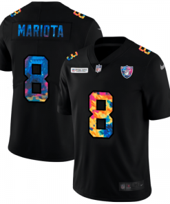 Las Vegas Raiders #8 Marcus Mariota Nike Multi-Color Black 2020 NFL Crucial Catch Vapor Untouchable Limited Jersey