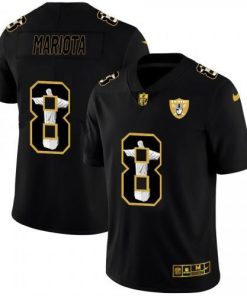 Las Vegas Raiders #8 Marcus Mariota Nike Carbon Black Vapor Cristo Redentor Limited NFL Jersey