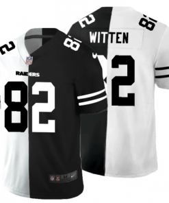 Las Vegas Raiders #82 Jason Witten Black V White Peace Split Nike Vapor Untouchable Limited NFL Jersey