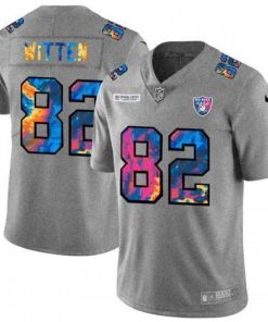Las Vegas Raiders #82 Jason Witten Nike Multi-Color 2020 NFL Crucial Catch NFL Jersey Greyheather