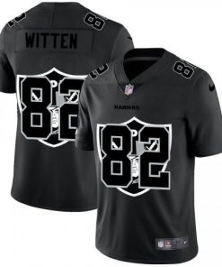 Las Vegas Raiders #82 Jason Witten Nike Team Logo Dual Overlap Limited NFL Jersey Black