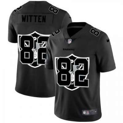Las Vegas Raiders #82 Jason Witten Nike Team Logo Dual Overlap Limited NFL Jersey Black