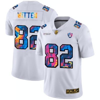 Las Vegas Raiders #82 Jason Witten White Nike Multi-Color 2020 NFL Crucial Catch Limited NFL Jersey