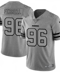 Las Vegas Raiders #96 Clelin Ferrell Nike Gray Gridiron II Vapor Untouchable Limited NFL Jersey