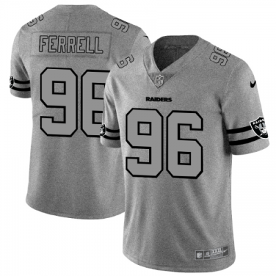Las Vegas Raiders #96 Clelin Ferrell Nike Gray Gridiron II Vapor Untouchable Limited NFL Jersey