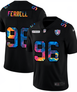 Las Vegas Raiders #96 Clelin Ferrell Nike Multi-Color Black 2020 NFL Crucial Catch Vapor Untouchable Limited Jersey