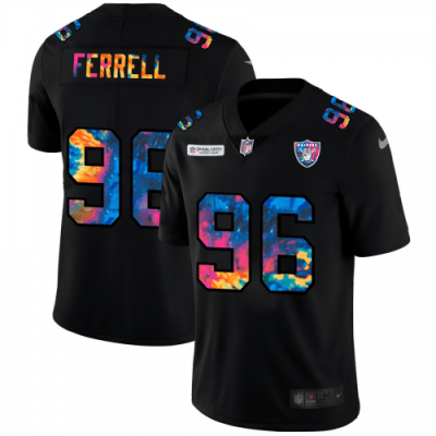 Las Vegas Raiders #96 Clelin Ferrell Nike Multi-Color Black 2020 NFL Crucial Catch Vapor Untouchable Limited Jersey