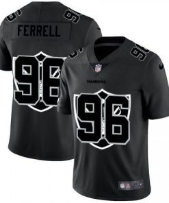 Las Vegas Raiders #96 Clelin Ferrell Nike Team Logo Dual Overlap Limited NFL Jersey Black