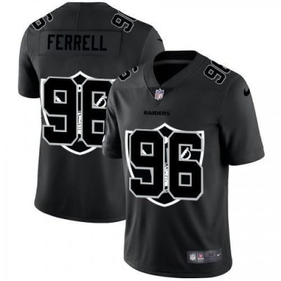 Las Vegas Raiders #96 Clelin Ferrell Nike Team Logo Dual Overlap Limited NFL Jersey Black