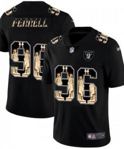 Las Vegas Raiders #96 Clelin Ferrell Carbon Black Vapor Statue Of Liberty Limited NFL Jersey