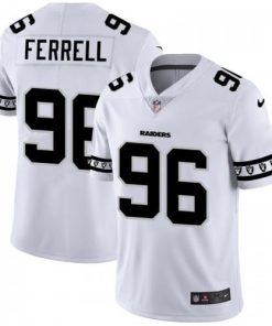 Las Vegas Raiders #96 Clelin Ferrell Nike White Team Logo Vapor Limited NFL Jersey