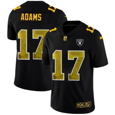 Las Vegas Raiders #17 Davante Adams Black Nike Golden Sequin Vapor Limited NFL Jersey