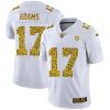 Las Vegas Raiders #17 Davante Adams Nike Flocked Leopard Print Vapor Limited NFL Jersey White