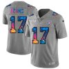 Las Vegas Raiders #17 Davante Adams Nike Multi-Color 2020 NFL Crucial Catch NFL Jersey Greyheather