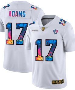 Las Vegas Raiders #17 Davante Adams White Nike Multi-Color 2020 NFL Crucial Catch Limited NFL Jersey