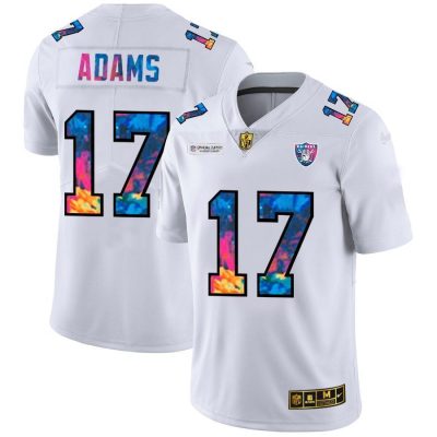 Las Vegas Raiders #17 Davante Adams White Nike Multi-Color 2020 NFL Crucial Catch Limited NFL Jersey
