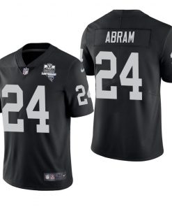 Las Vegas Raiders #24 Johnathan Abram Nike 2020 Inaugural Season Vapor Limited NFL Jersey Black