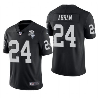 Las Vegas Raiders #24 Johnathan Abram Nike 2020 Inaugural Season Vapor Limited NFL Jersey Black