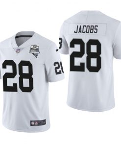 Las Vegas Raiders #28 Josh Jacobs Nike 2020 Inaugural Season Vapor Limited NFL Jersey White