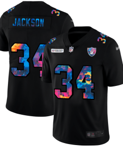 Las Vegas Raiders #34 Bo Jackson Nike Multi-Color Black 2020 NFL Crucial Catch Vapor Untouchable Limited Jersey