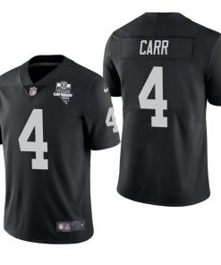Las Vegas Raiders #4 Derek Carr Nike 2020 Inaugural Season Vapor Limited NFL Jersey Black