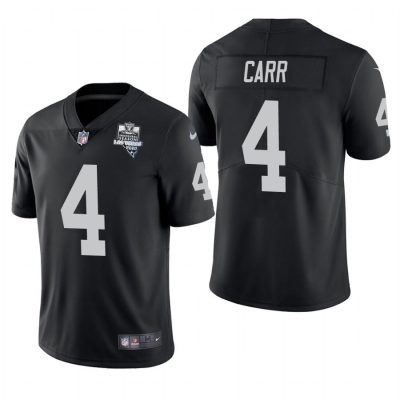 Las Vegas Raiders #4 Derek Carr Nike 2020 Inaugural Season Vapor Limited NFL Jersey Black
