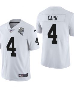 Las Vegas Raiders #4 Derek Carr Nike 2020 Inaugural Season Vapor Limited NFL Jersey White