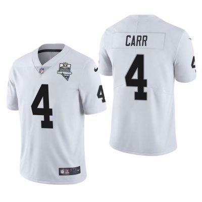 Las Vegas Raiders #4 Derek Carr Nike 2020 Inaugural Season Vapor Limited NFL Jersey White