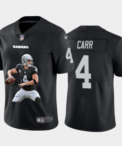 Las Vegas Raiders #4 Derek Carr Nike Player Signature Moves Vapor Limited NFL Jersey Black