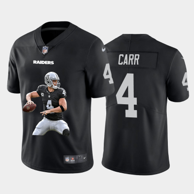 Las Vegas Raiders #4 Derek Carr Nike Player Signature Moves Vapor Limited NFL Jersey Black