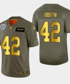 Las Vegas Raiders #42 Karl Joseph Nike Olive Gold 2019 Salute to Service Limited NFL 100 Jersey