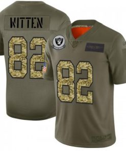 Las Vegas Raiders #82 Jason Witten Nike 2019 Olive Camo Salute To Service Limited NFL Jersey