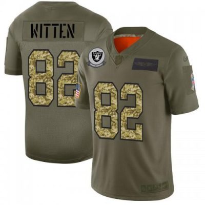 Las Vegas Raiders #82 Jason Witten Nike 2019 Olive Camo Salute To Service Limited NFL Jersey