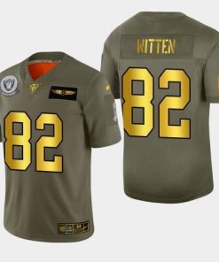 Las Vegas Raiders #82 Jason Witten Nike Olive Gold 2019 Salute to Service Limited NFL 100 Jersey